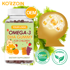 วิตามินรวมวีแกนจากสาหร่าย OEM น้ำมันสาหร่าย DHA โอเมก้า 3 แบบกัมมี่สำหรับเด็ก เสริมสร้างอารมณ์ สมาธิ ความจำ และสมอง - Product Image 1