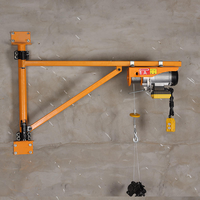 Meilleure vente Portable 220v 200kg 500kg Mini grue électrique en fil d'acier JIB Crane 1.5m Arm Cantilever Crane