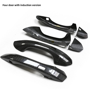 Accesorios automotrices adecuados para <span class=keywords><strong>Audi</strong></span> <span class=keywords><strong>A6</strong></span> C8 S6 Rs6 Q6 <span class=keywords><strong>e</strong></span>-tron/q8 Rsq8 manija de puerta Exterior de fibra de carbono seco - Product Image 3