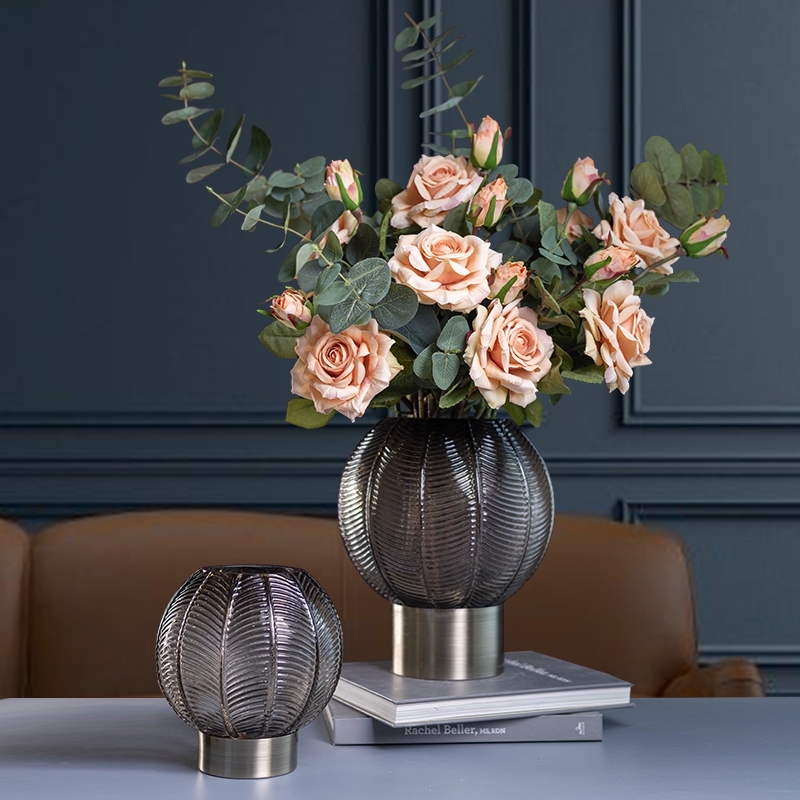 Factory Produced Wholesale Home Decor Glass Flower Vase