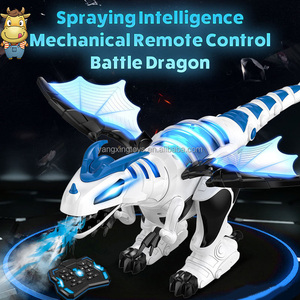 电动遥控龙玩具带身体翅膀灯喷雾音乐编程行走遥控恐龙动物玩具套装 - Product Image 2