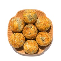 Thé Minceur 100% Personnalisé au Jasmin Fleuri et au Lys, Mélangé avec des Boules de Thé Pu-erh Noir Dragon en Ébullition (En Vrac/Bouteille/Boîte)
