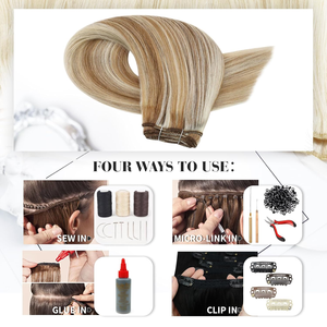 Đôi rút ra Trinh Nữ thiên tài sợi ngang phần mở rộng tóc tự nhiên con người Remi thẳng lớp biểu bì phù hợp nhuộm phần mở rộng - Product Image 6