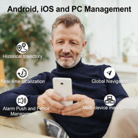Localizador GPS 4G Portátil para Auto, Mini Rastreador con Cobertura de Red Completa, Dispositivo de Localización en Tiempo Real para Autos, Motos y Activos