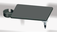 Table d'accoudoir de canapé couleur personnalisée, plateau latéral en plastique à angle réglable pour une utilisation confortable de tablette et une lecture sur le canapé