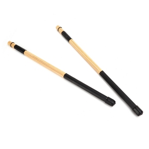 1 par de <span class=keywords><strong>baquetas</strong></span> de bambú, varillas para batería de jazz, accesorios para instrumentos de percusión, color negro - Product Image 1