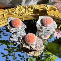 Vente en gros de boules de zéolite orange bohème de haute qualité, sphères de quartz polies, tendance mode, cadeau souvenir unique, décoration