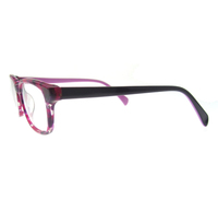 Montures optiques carrées en acétate à motif floral avec logo personnalisé pour femmes, de marques italiennes de lunettes.
