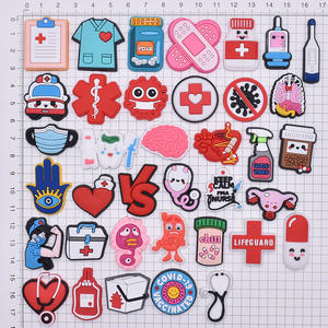 Accesorios de PVC para Zapatos al por Mayor, Dijes de Doctor, <span class=keywords><strong>Ambulancia</strong></span>, Uniforme de Enfermera, Vendaje, para Decoración de Zapatos y Crocs - Product Image 2