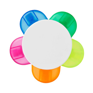 <span class=keywords><strong>5</strong></span> Trong 1 Biểu Tượng Tùy Chỉnh Đa-Màu Hoa <span class=keywords><strong>Highlighter</strong></span> Bút Thiết Lập Xiên Bàn Chải Tip Với Lỏng Huỳnh Quang Mực Quà Tặng Khuyến Mãi - Product Image 3