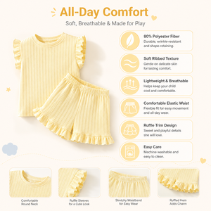 Completo Estivo per Bambina 2026 Nuovo Stile Sottile e Carino con Bretelle, Pantaloncini in Seta Ghiaccio, <span class=keywords><strong>Pigiama</strong></span> da Casa per Bambine - Product Image 4