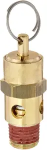 Dispositifs de contrôle Soupape de sécurité en laiton 125 psi Set Pressure 1/4 "Male NPT