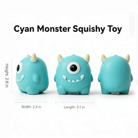 Lot de 6 jouets sensoriels anti-stress à montée lente en forme de monstres mignons pour enfants et adultes
