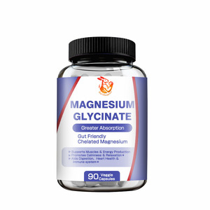 Cápsulas Vegetales de Glicinato de Magnesio de Fábrica con Función Enzimática de Magnesio, Cápsulas de Suplementos Herbales de Magnesio Verificados - Product Image 1
