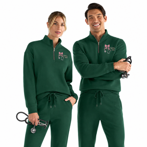 <span class=keywords><strong>Sudadera</strong></span> Personalizada con Cierre de Cremallera, Bordado de Estetoscopio y Lazo Coquette, Nombre Personalizado, Regalo de Graduación de Enfermería BSN RN LPN - Product Image 6