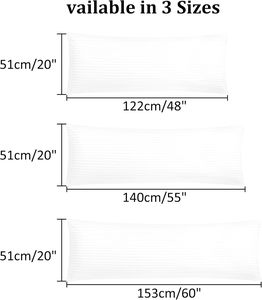 Bedding Soft Body <b>Pillow</b> - Long <b>Pillows</b> for Side and Back Sleepers - Cotton Blend Cover with Soft Polyester Filling (Single Pack - Product Image 2