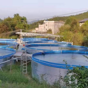 Lona de PVC Redonda Grande para Acuicultura, Sistema de Cultivo de Tilapia, Lona Galvanizada para Estanques de Peces - Product Image 1