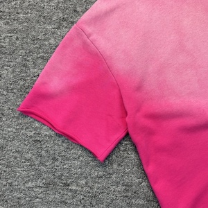 Streetwear surdimensionné délavé à l'acide avec logo personnalisé poids lourd ensemble t-shirt et short unis vierges 2 pièces pour hommes - Product Image 6