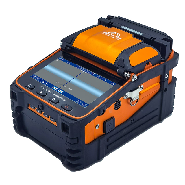 AI-9 Fiber Optic Fusion Splicer 8-in-1 Stripper 6 Motors GPRS/4G 5s Splicing Time 7800mAh Battery FTTH Fiber Splicing Machine