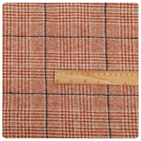 Tissu en polaire de polyester à dos en laine à carreaux, de qualité supérieure et très épais, pour manteaux, chemises, chapeaux et vestes