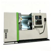 Tour CNC automatique HT5 - Centre de tournage à banc plat robuste avec système Fanuc 2 axes haute précision