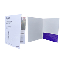 Carpeta de Presentación de Papel A4 con Dos Bolsillos, Impermeable, Ecológica y de Lujo, con Logotipo Personalizado de Fábrica China