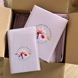 Enveloppe <span class=keywords><strong>rose</strong></span> clair à bulles, épaissie, pour colis express, emballage personnalisé, logo imprimé, sacs d'expédition, pochettes d'envoi, sacs polyvalents - Product Image 2