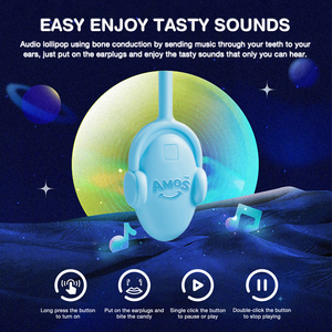 <span class=keywords><strong>Lecca</strong></span>-<span class=keywords><strong>lecca</strong></span> Musicale Amos Tastysounds, Confezionato Singolarmente, Gusto Mirtillo Naturale, Caramella Musicale - Product Image 4