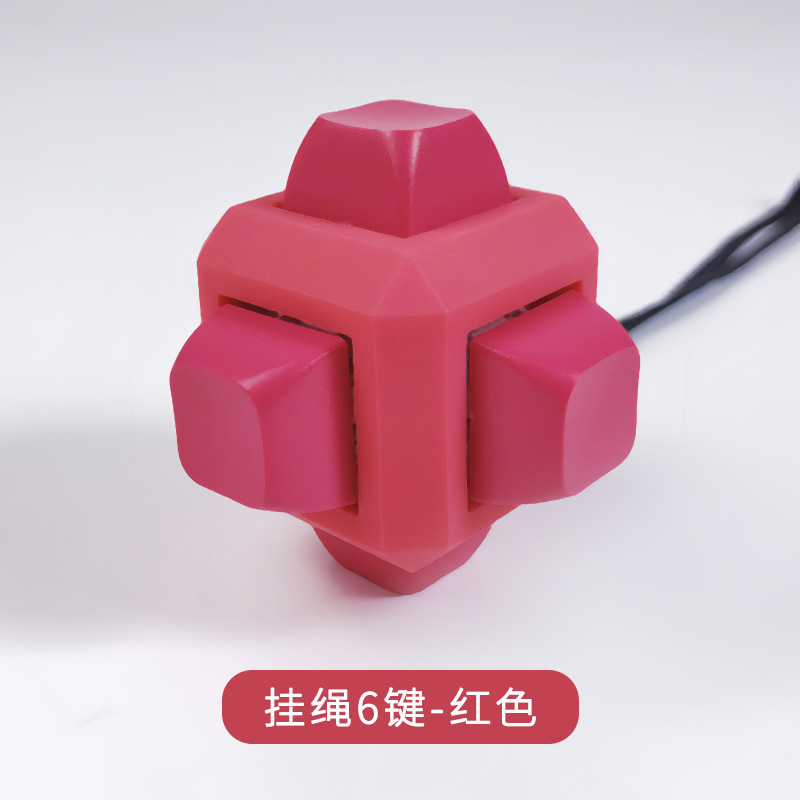 Modèle à six boutons avec cordon rouge