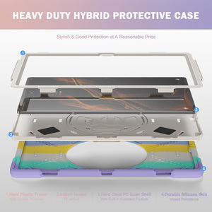 Per <span class=keywords><strong>Samsung</strong></span> Galaxy <span class=keywords><strong>Tab</strong></span> <span class=keywords><strong>S8</strong></span> Ultra X900 <span class=keywords><strong>cover</strong></span> antiurto in silicone per impieghi gravosi con tracolla e supporto rotante 360 - Product Image 4