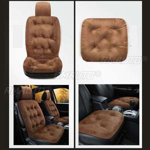 1 Housse de siège universelle pour automobile, en peluche, coussin de dossier doux et confortable, accessoires intérieurs de voiture pour la chaleur hivernale - Product Image 3