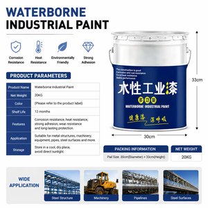 Peinture métallique spéciale à base d'eau, revêtement industriel antirouille pour structures en acier, auto-appliquable, inodore et anticorrosion - Product Image 3