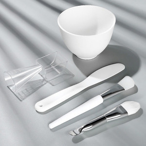Vente en gros, bol de mélange de masque facial pour la maison, bol de mélange en silicone <span class=keywords><strong>color</strong></span>é logo personnalisé, bol de masque en silicone de taille multiple - Product Image 2