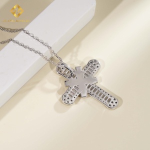 Collar con Dijes de Moissanita para Mujer, Joyería de Plata de Ley 925 con Certificado GRA, Novedades - Product Image 6