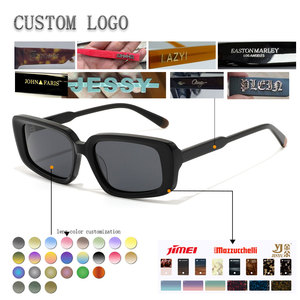 Gafas de sol rectangulares modernas con montura completa, montura transparente sólida, lentes verdes, protección anti-UV, unisex, para adultos - Product Image 2