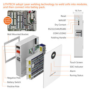10KW電源壁取り付け48v 200ahソーラーパネルバッテリーLifepo4リチウムイオンリン酸バッテリーパックBms付き51.2V 48V 200ah - Product Image 6