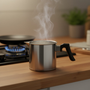 Olla para leche con pico de acero inoxidable de 1.5L para calentar crema - Product Image 3