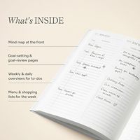 Agenda/Journal A5 à feuilles mobiles de haute qualité avec impression personnalisée, couverture rigide en PU/tissu, cadeau idéal
