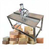 Machine de découpe de savon pneumatique entièrement automatique pour hôtel - Coupe-savon rond/carré commercial 80 pièces/min