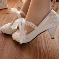 Chaussures pour femme à talons hauts, confortables et souples, à lacets, à semelle plate, ajourées, à bout pointu, pour mariée, printemps-été, chaussures de banquet