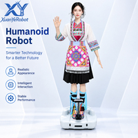 Robot de service humanoïde de simulation, LiDAR et caméra de profondeur, Cobot interactif multilingue pour exposition, site touristique et hôtel