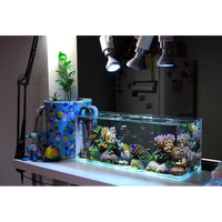 Aquarium en plastique écologique Leyu de grande taille, bac à poissons Arowana avec base de meuble et paysage écologique