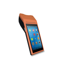 Scanner de codes à barres 2d Android Pda imprimante thermique 5.5 pouces écran tactile portable Pos imprimante