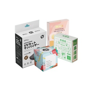 Boîte d'expédition personnalisée avec logo imprimé recto-verso, boîtes en papier recyclables, emballage pour cosmétiques, cadeaux, emballage en verre pour entreprises - Product Image 4