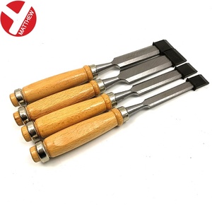 6-38 मिमी लकड़ी हैंडल क्रोम वैनेडियम स्टील फ्लैट लकड़ी की नक्काशी उपकरण पार्इंग चिएल नक्काशी उपकरण - Product Image 2