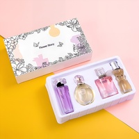 Coffret de Quatre Parfums pour Femme Internet Celebrity Garden Kiss, Eau de Toilette, Format Standard, Parfum de Rose Longue Durée, Cadeau
