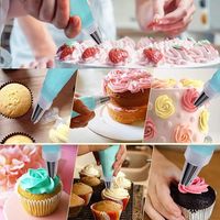 72PCS Kuchen Dekorations zubehör Runde Edelstahl Backwerk zeuge & Düsen Set Gebäck Backwerk zeuge