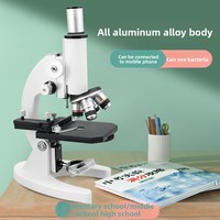 Monocular HD Microscope 200000x Magnification Biology Students Professional Children's Science Laboratory Primary Secondary