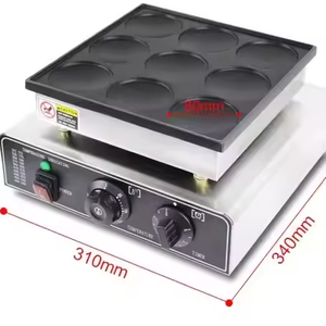 Macchina Commerciale per <span class=keywords><strong>Waffle</strong></span> a Bolle con 9 Fori, Forma Rotonda, per Pancake e Dorayaki, Macchina per Muffin - Product Image 2