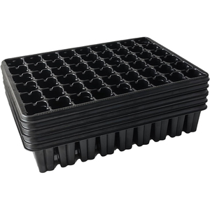 Plateaux de pépinière en plastique rectangulaires à prix abordable avec plateau intégré - Product Image 1